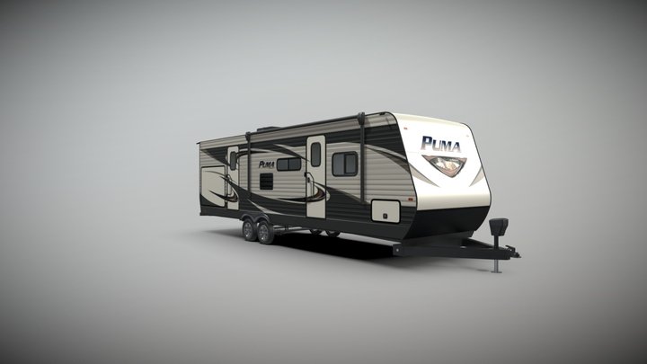 2018 Puma Travel Trailer (What If?) 3D Model