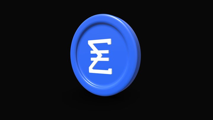 e money coin 3D Model