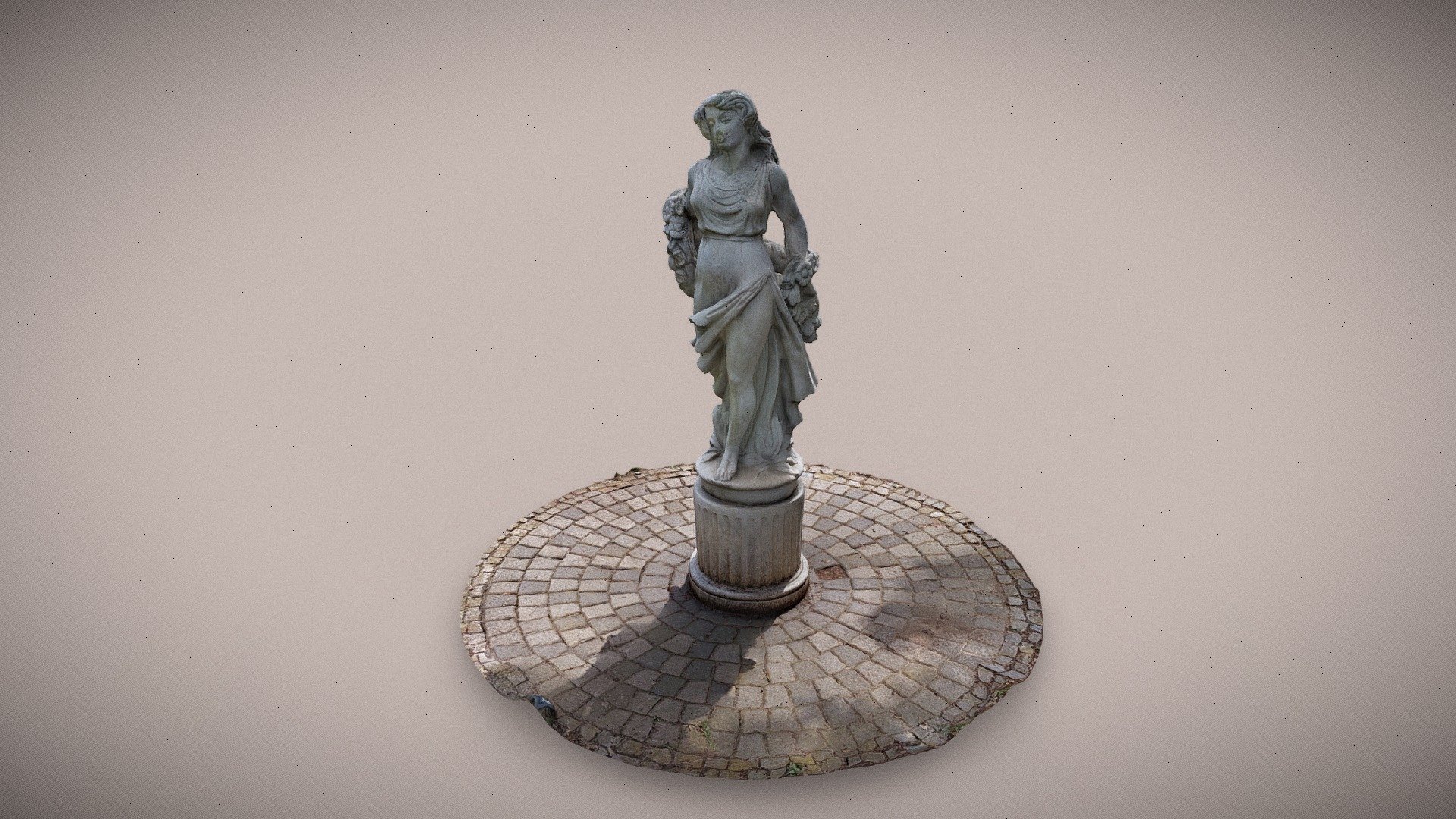 White Concrete Statue - 3D model by mrfunnysheep [123ac1a] - Sketchfab