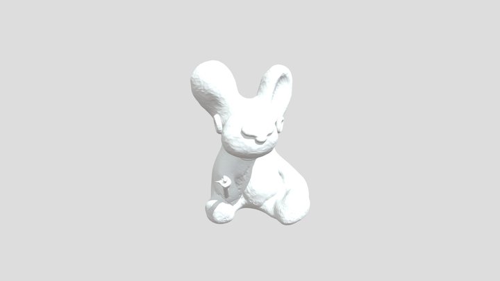 dog with stick 3D Model