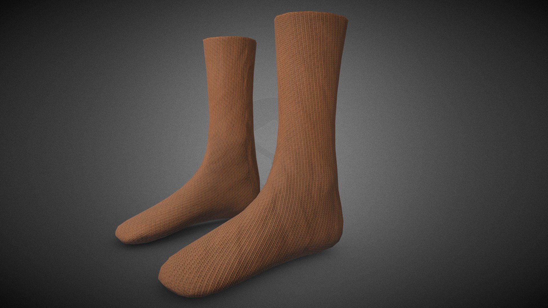 Brown Socks Style 3 - Buy Royalty Free 3D model by CG StudioX (@CG ...