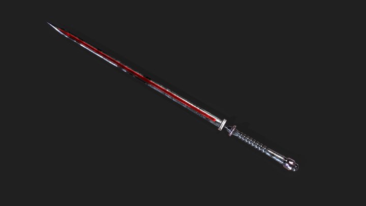 Sci-Fi Sword 3D Model