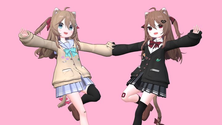 Vtuber: Neuro & Evil v3 Update 3D Model