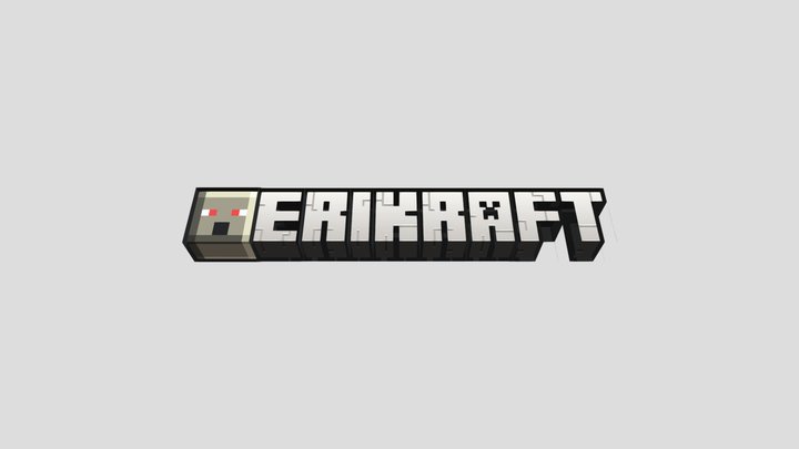 ErikrafT Title Logo — 3D Brand Model 3D Model