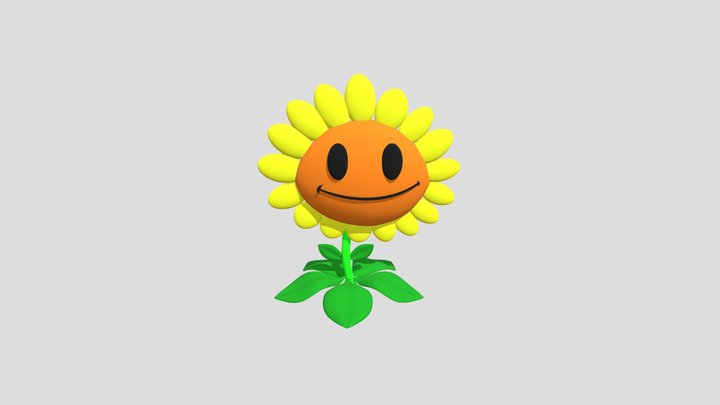 Sunflower Model | PVZ 2 Based 3D Model