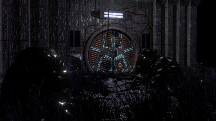Full Alien Scene2-modellling & texturing 3D Model