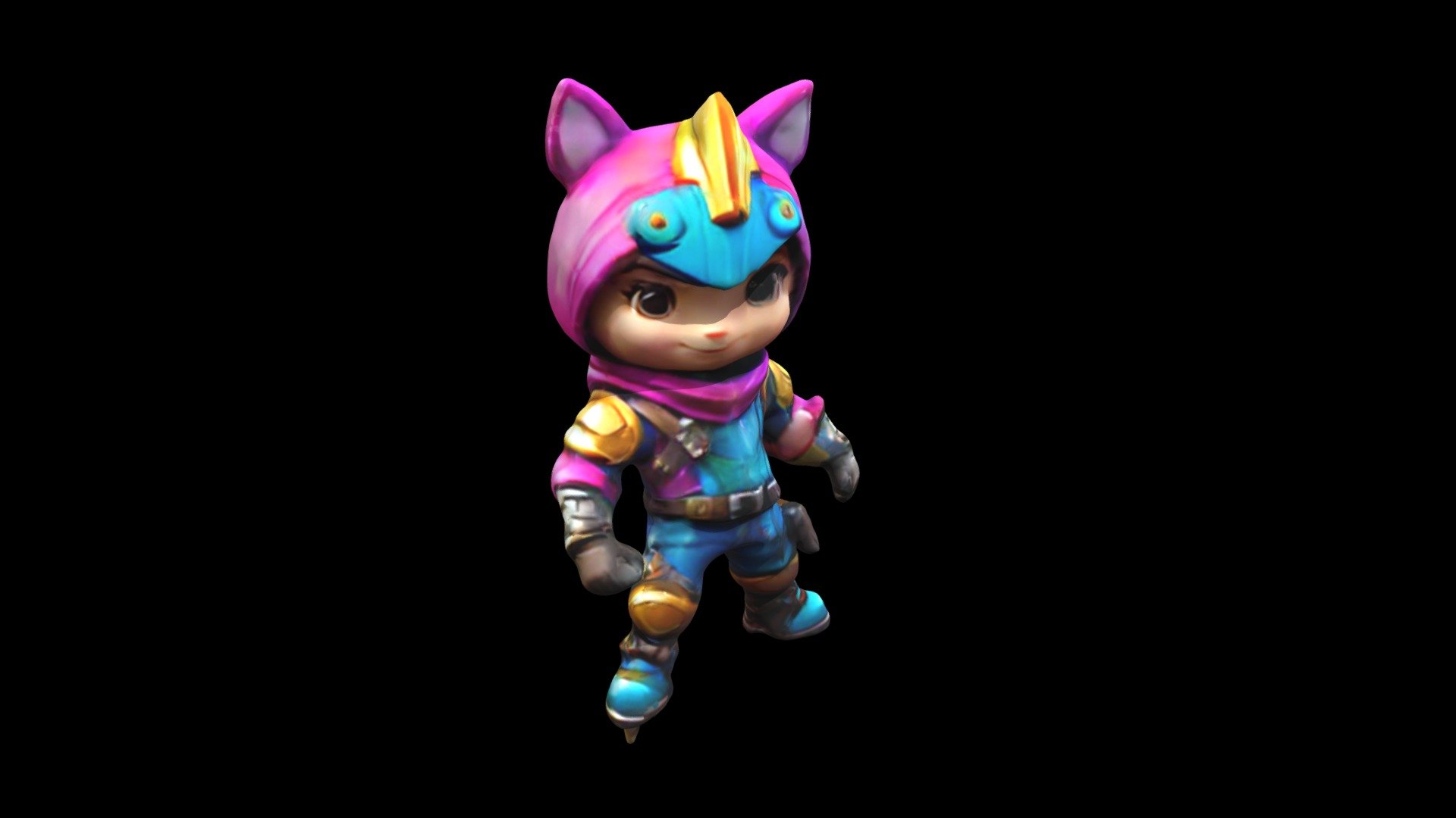 Chibi Hero - Fierce and Resourceful in Colorful - Download Free 3D ...