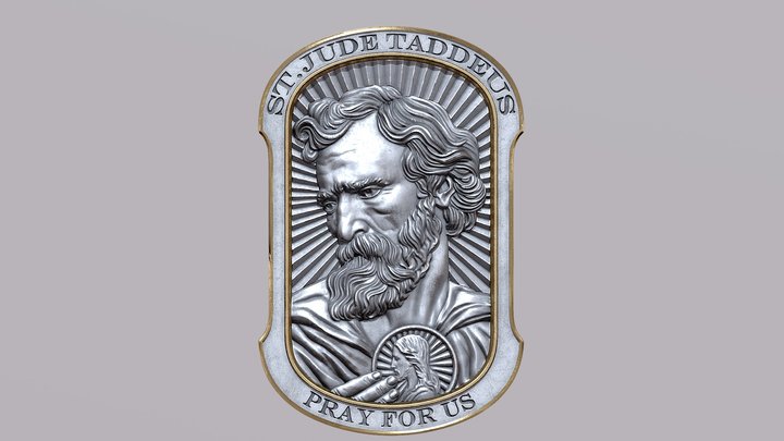 St Jude Taddeus pendant – Modello 3D gratuito STL