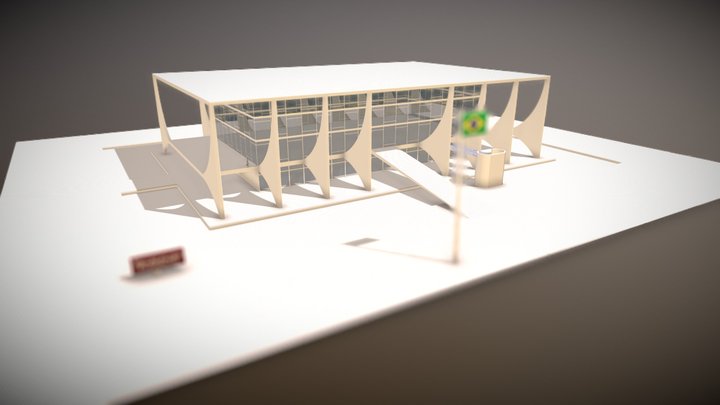 Palácio do Planalto - Oscar Niemeyer 3D Model