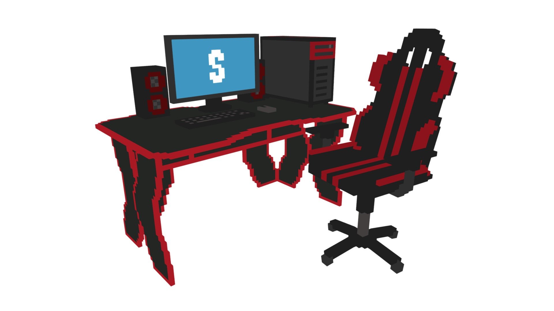 Gaming Table - 3D model by Karafuto [12419ac] - Sketchfab