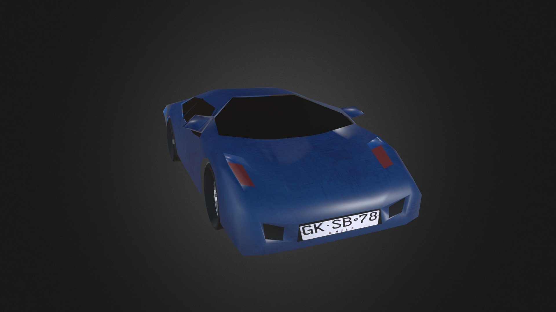 Blue Lamborghini Gallardo Car - 3D model by Bruno_Urra [1242096 ...