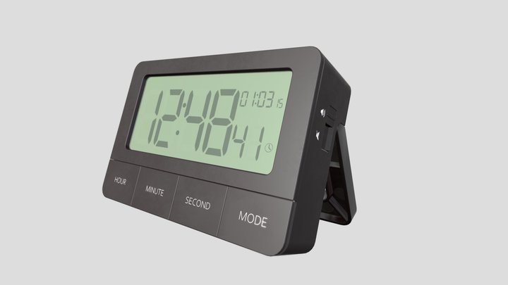 Digital Clock 3D Model
