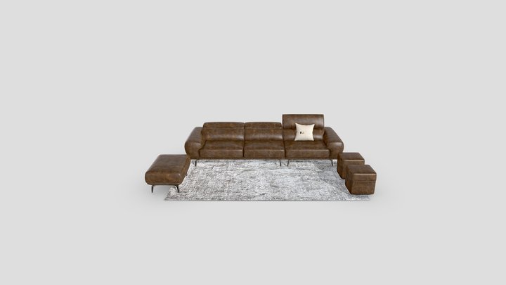 Cam Tu sofa 3m2 3D Model