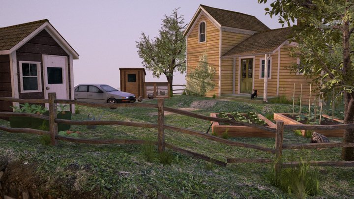 DAE Diorama - Grandma's House 3D Model
