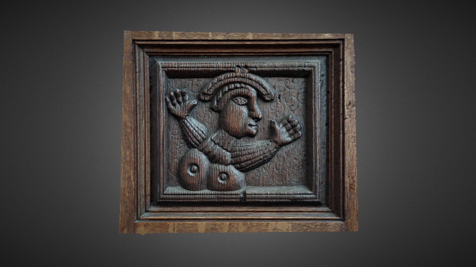Fyvie Castle 14th-century Wood Panel