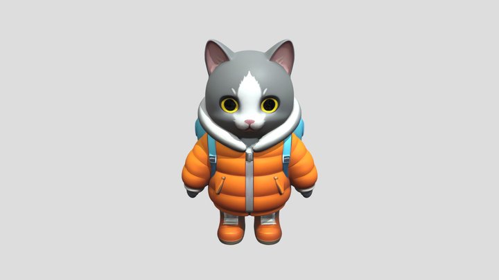 Cat [Rodin PBR] 3D Model