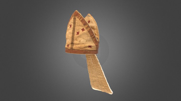 Mitra del abad de san Victorián 3D Model
