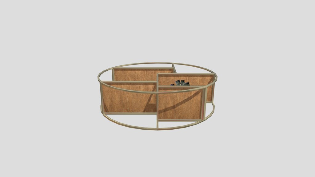 Round Brass Shelf