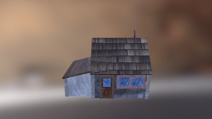 Dilapadated House 3D Model