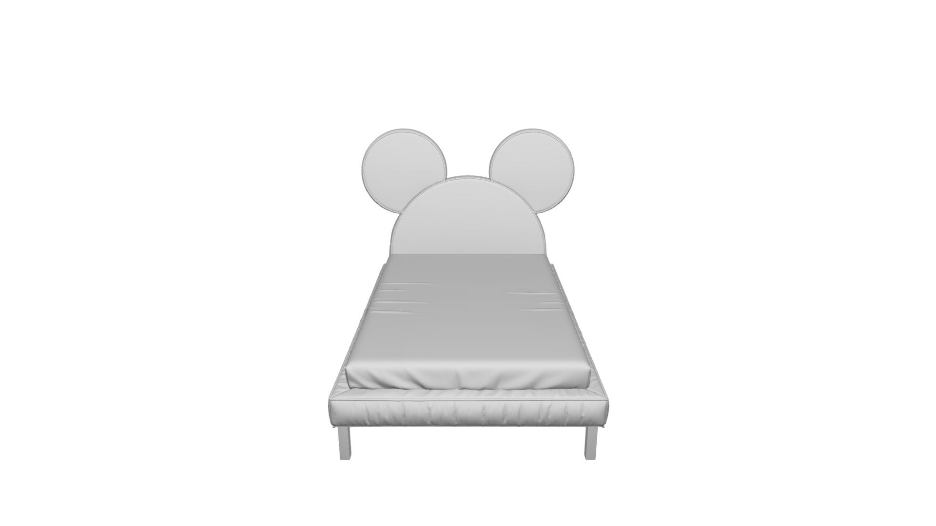 Mickey Mouse bed 120x200 grey. DG-HOME