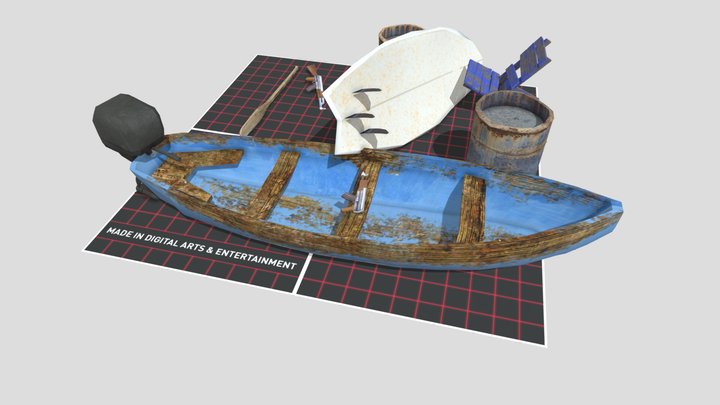 DAE 5 Finished props - BY THE OCEAN 3D Model