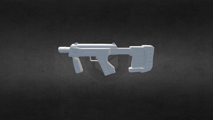 WIP m7 caseless SMG (halo) 3D Model