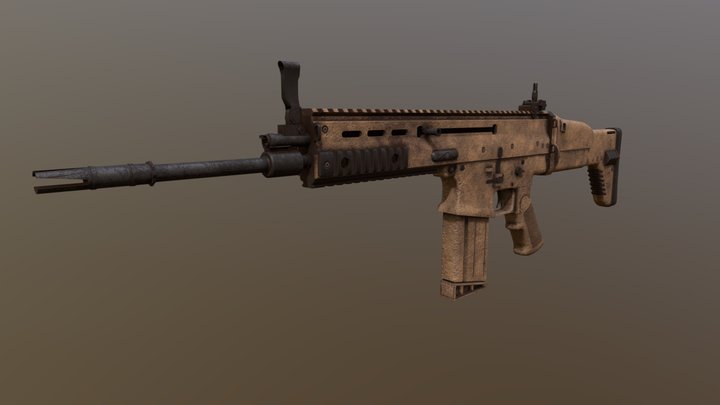 FN SCAR-H 3D Model