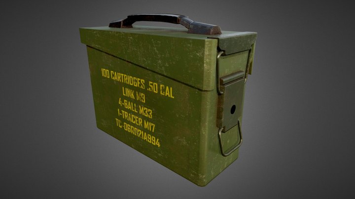 Metal Ammo Box 3D Model