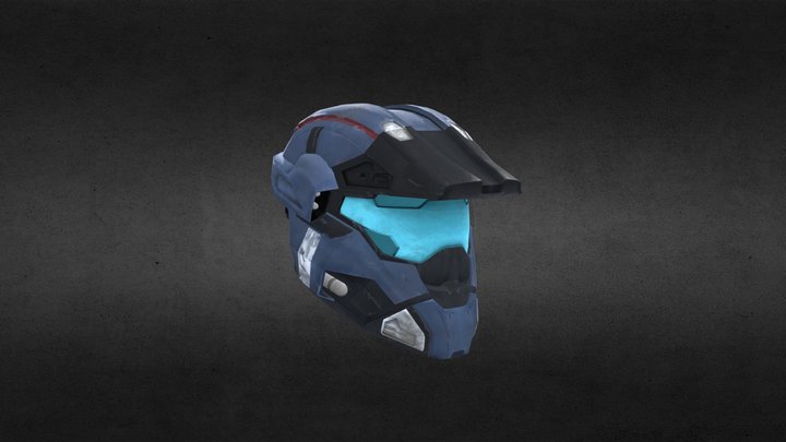 Halo Reach Commando Helm V1 3D Model