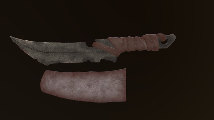 High detailed 3D-Knife game-ready