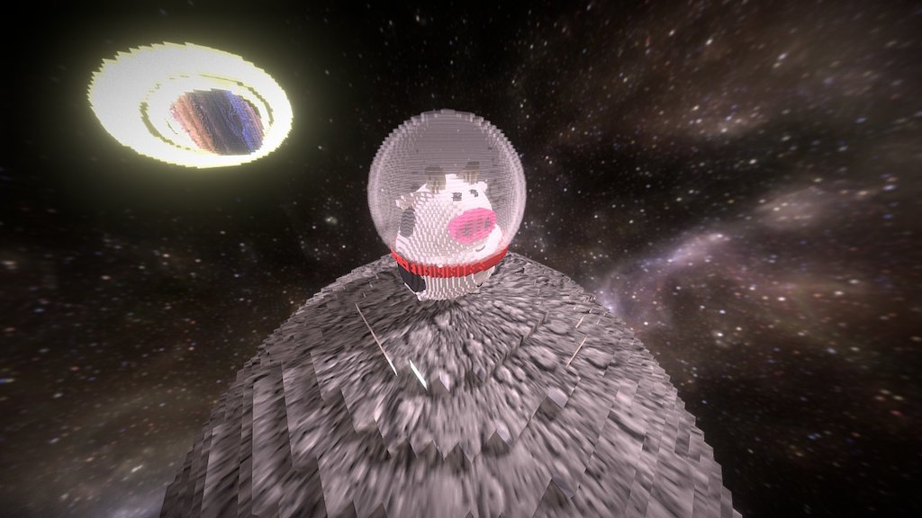 Voxel Space Cow