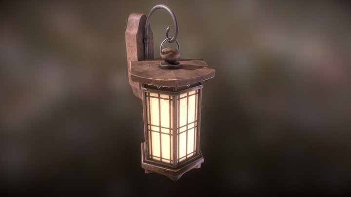 Zen Garden Wall Lamp 3D Model