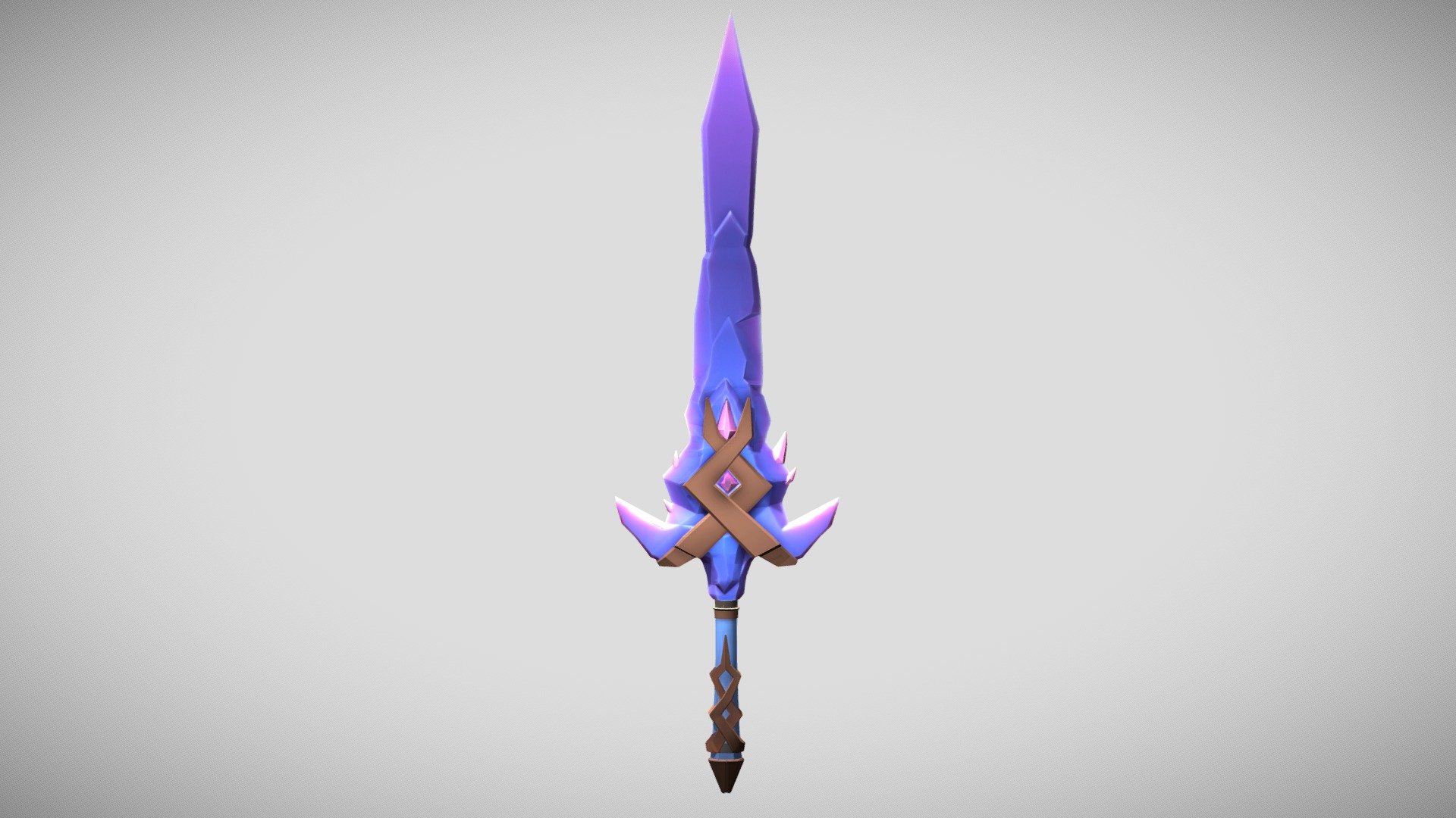 Stylized Crystal sword - 3D model by pgonarg [1252557] - Sketchfab