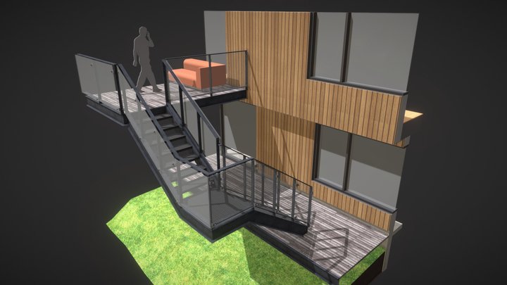 Stairs 3D Model