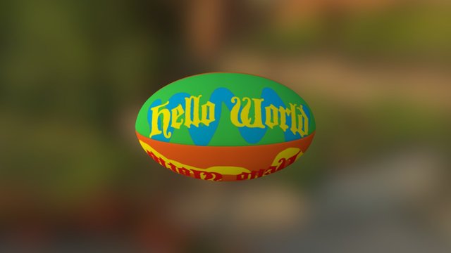 Rugby Ball 3D Model