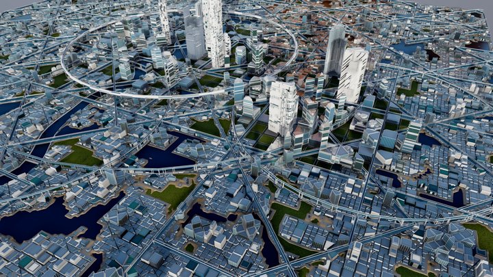 Mega City 2026 3D Model