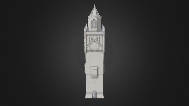 Clock Tower 3D Model