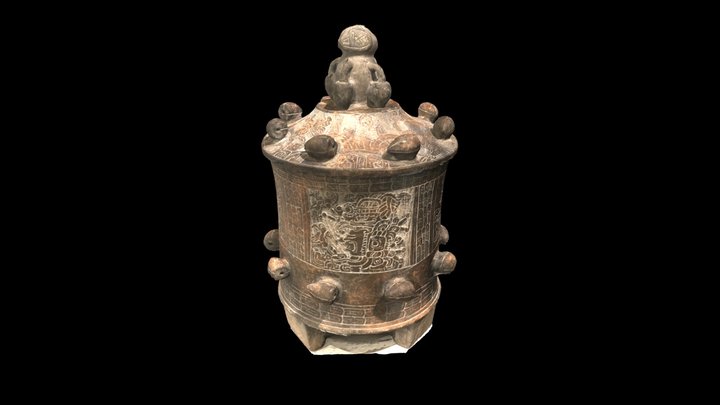 Early Classic Maya Chocolate Pot- Walters Museum 3D Model