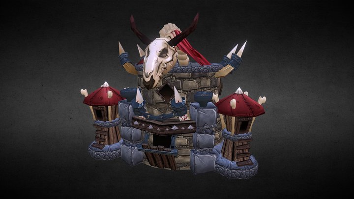 Orc Town Hall Tier 2 3D Model
