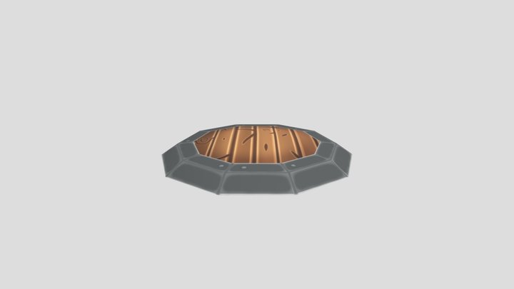 木質盾牌 3D Model