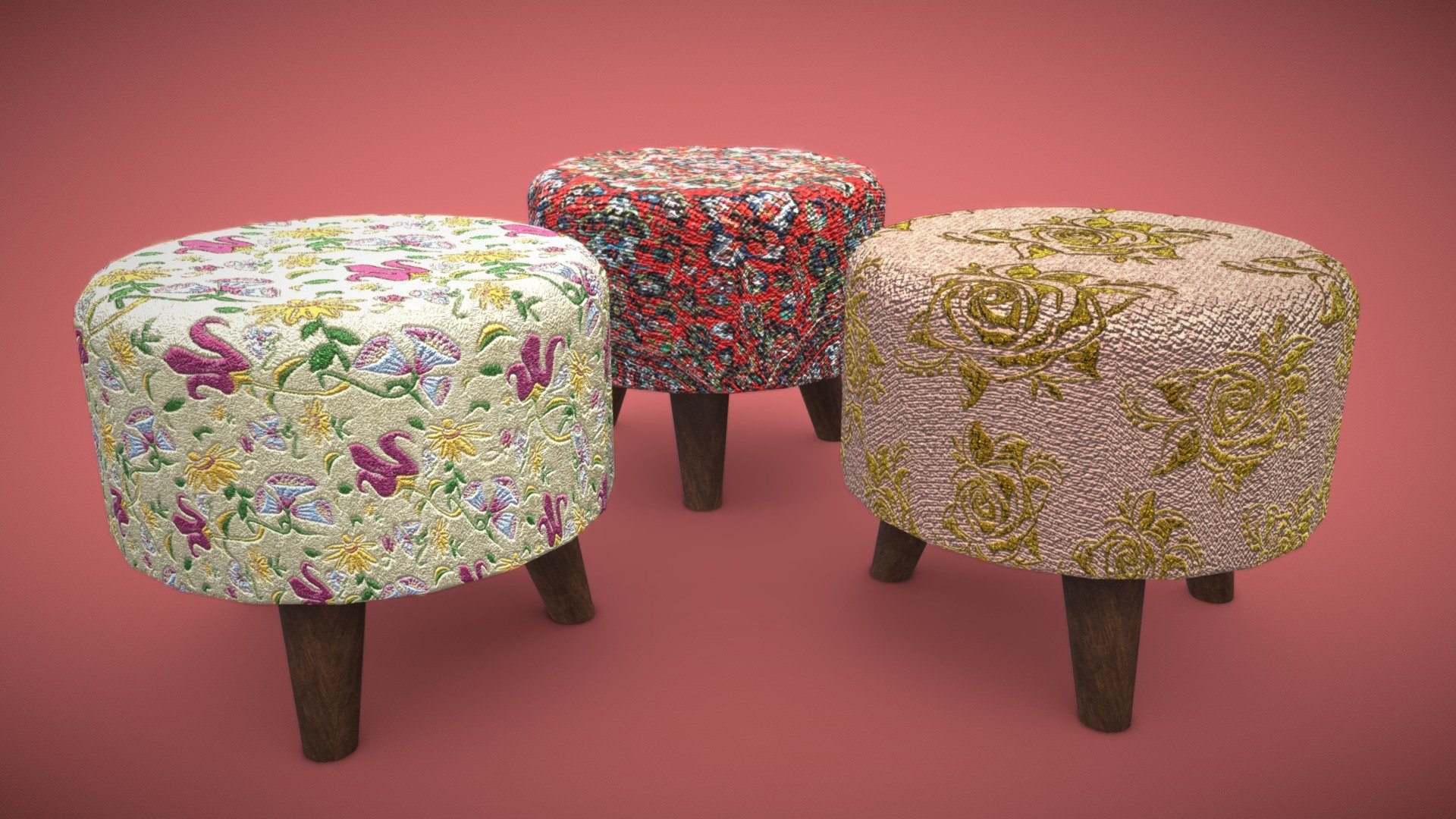 Nestroots Stools Buy Royalty Free 3d Model By Rajatnidaria [12561b1