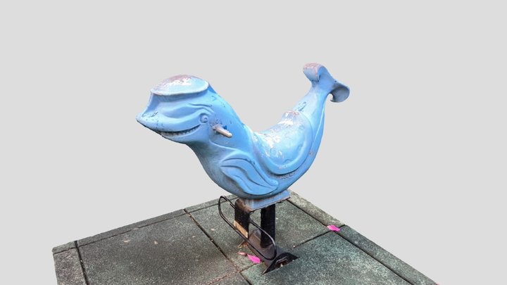 Children Spring Horse 2 (Dolphin) 3D Model