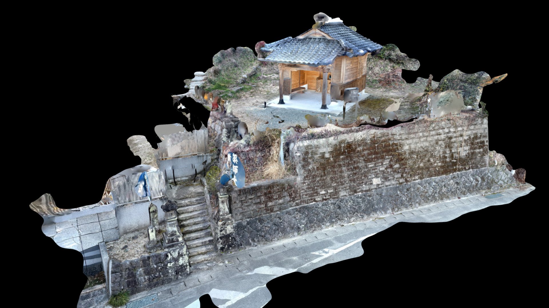 湯山薬師堂（再LiDARスキャン）
