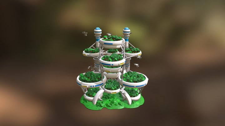 Urban Jungle (sustainable city) 3D Model