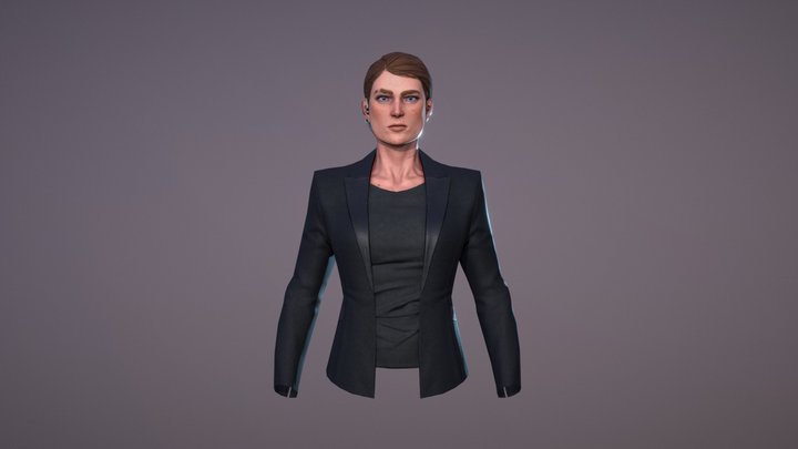 Bodyguard Woman 3D Model