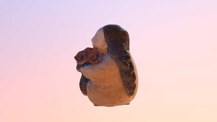 Lady Buddha 3D Model