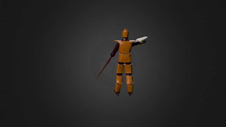 Shock Trooper Blade Arm Rig 3D Model