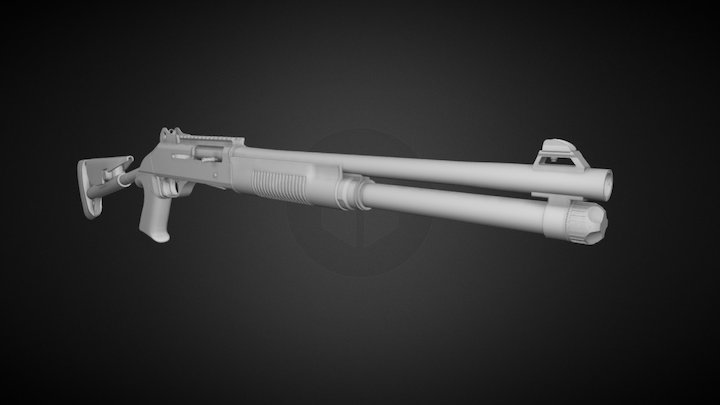 M4 Super 90 3D Model