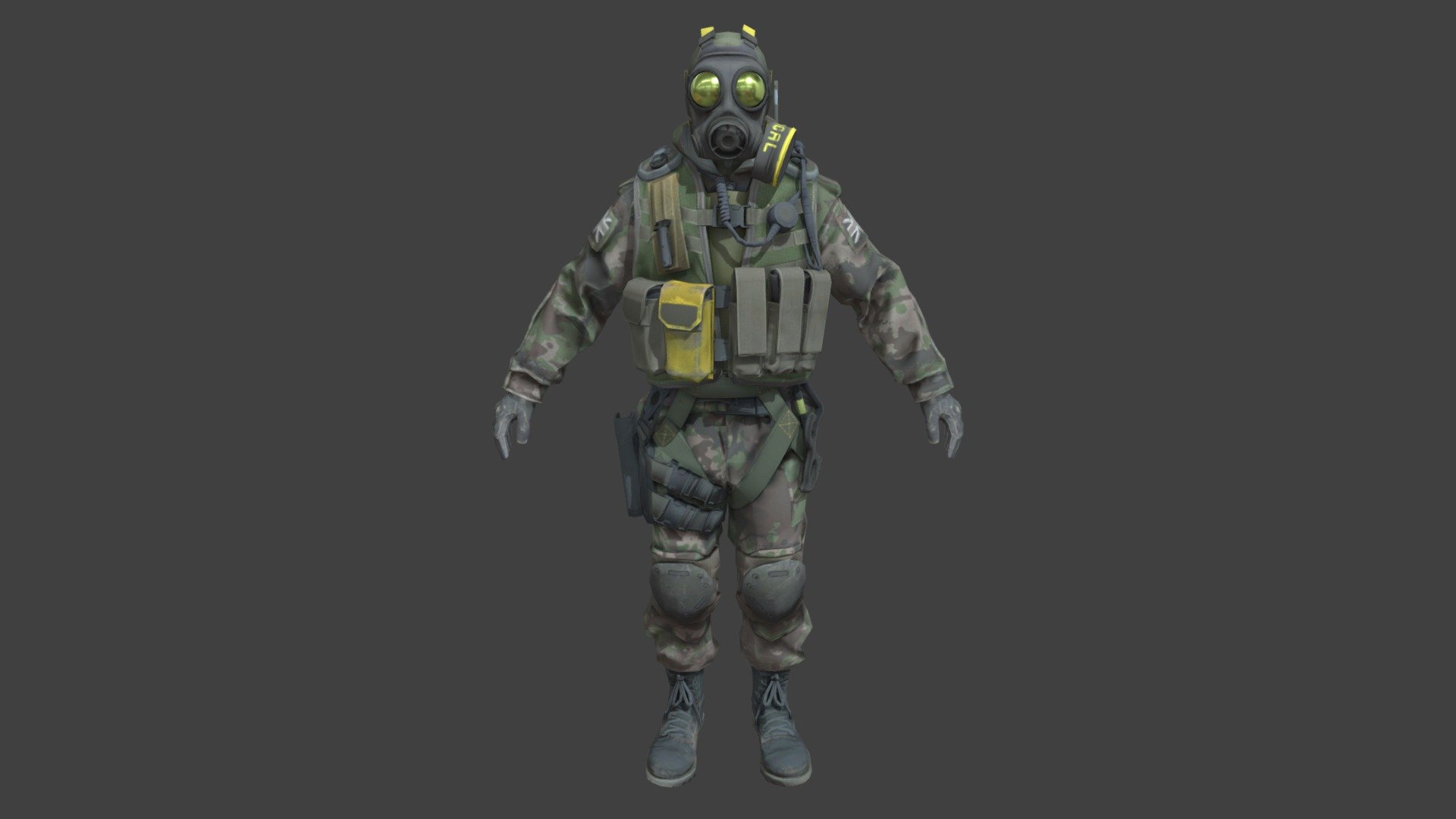 SAS | CS2 Agent Model Green - Download Free 3D Model By Gettan ...