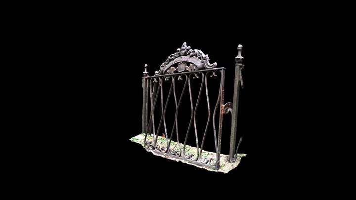 Hanson-Grave yard Gate 3D Model